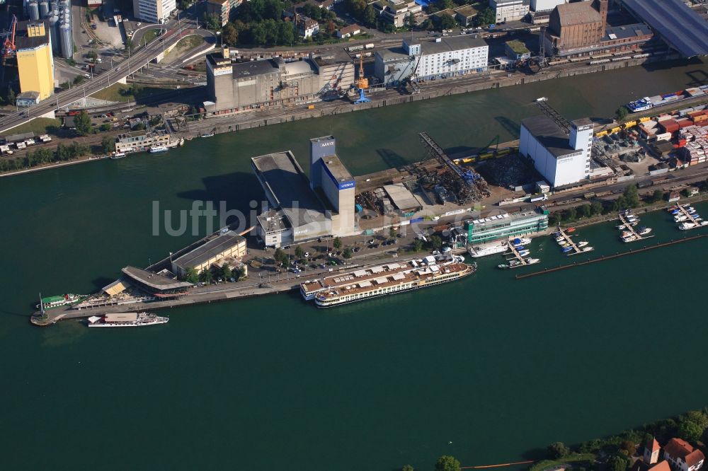 Luftaufnahme Basel - Dreiländereck von Deutschland, Schweiz und Frankreich in Basel in der Schweiz