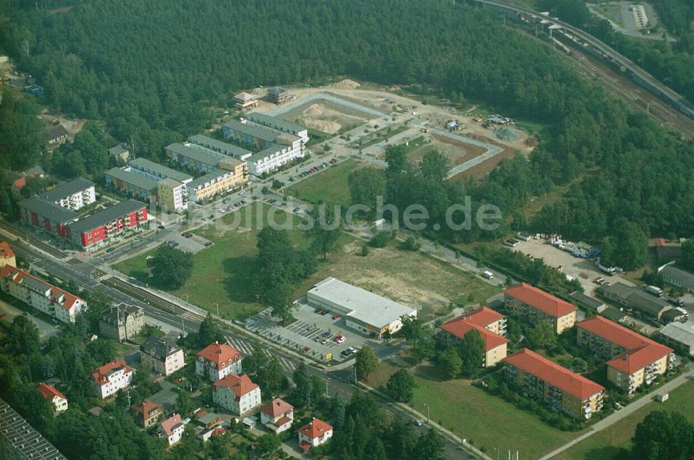 Dresden ( Sachsen ) von oben - : Dresden Erweiterungsbaustelle am Wohnpark der HVB Immobilien AG an der Königsbrücker Landstraße östlich des Flughafens Dresden-Klotsche