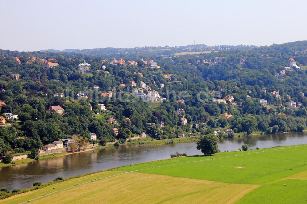 Luftaufnahme Dresden - Loshwitz - Dresden-Loschwitz an der Elbe in Sachsen