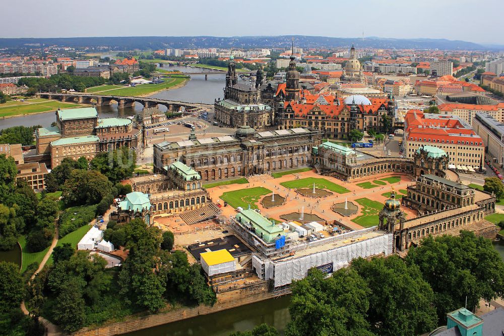 Luftbild Dresden - Dresdner Altstadt