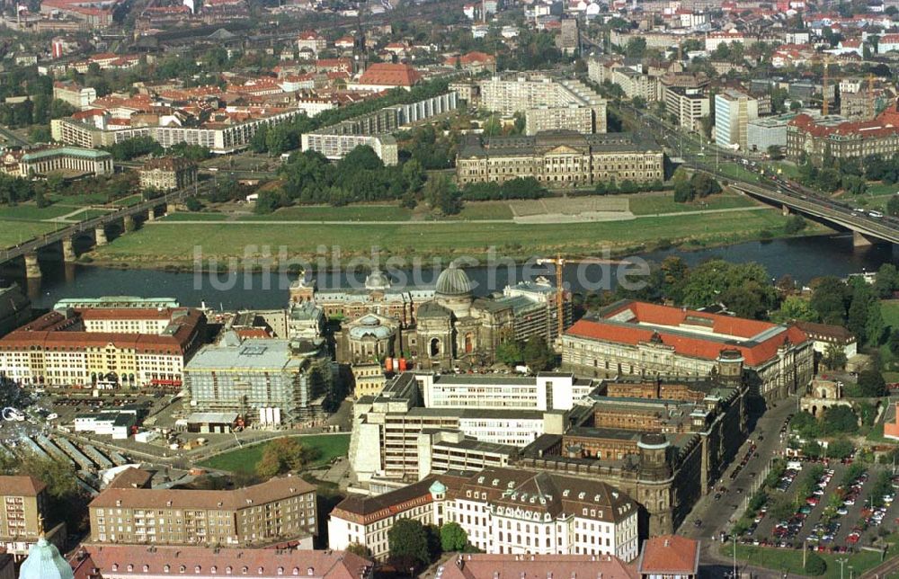 Dresden von oben - Dresdner Altstadt