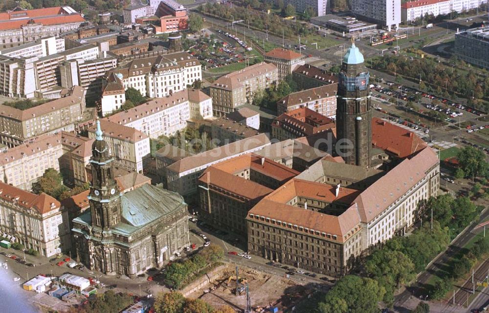 Dresden von oben - Dresdner Altstadt