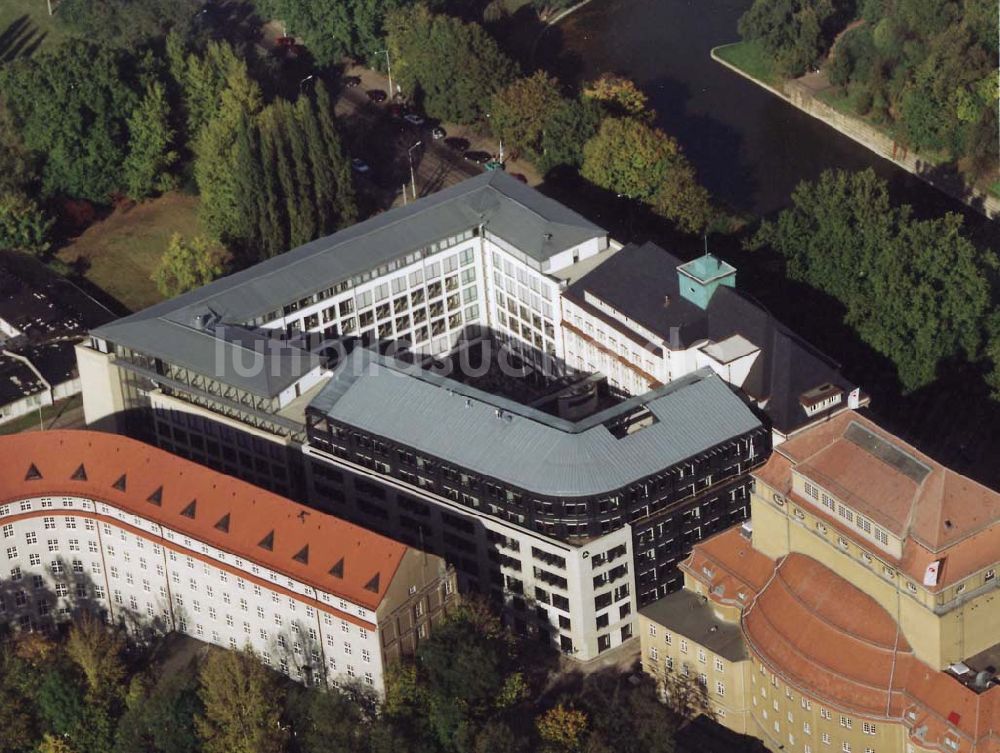 Luftbild Dresden - Dresdner Bank - Neubau am Zwinger in der Dresdner Altstadt