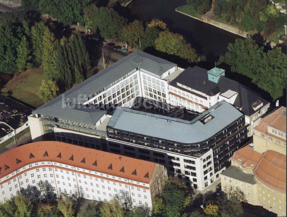 Luftaufnahme Dresden - Dresdner Bank - Neubau am Zwinger in der Dresdner Altstadt