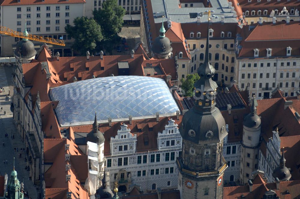 Luftaufnahme Dresden - Dresdner Schloss / Residenzschloss in Dresden