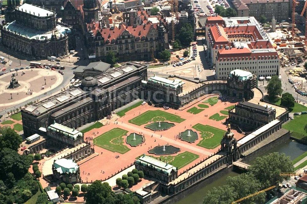 Dresden von oben - Dresdner Zwinger