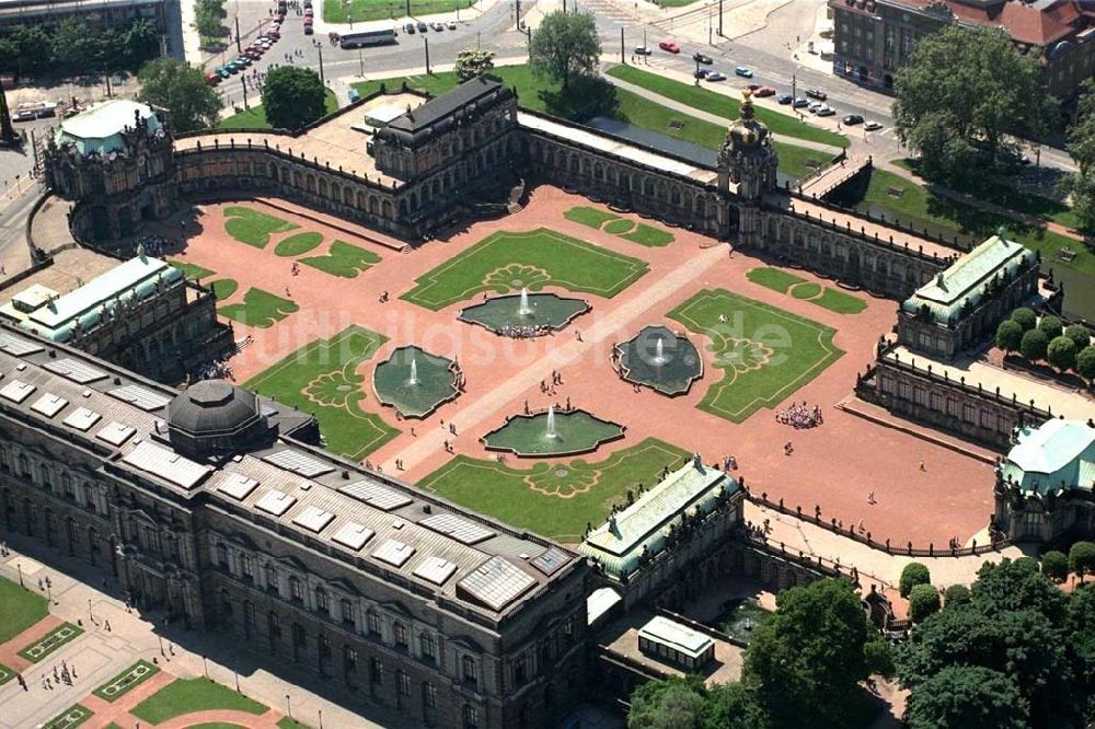 Luftbild Dresden - Dresdner Zwinger