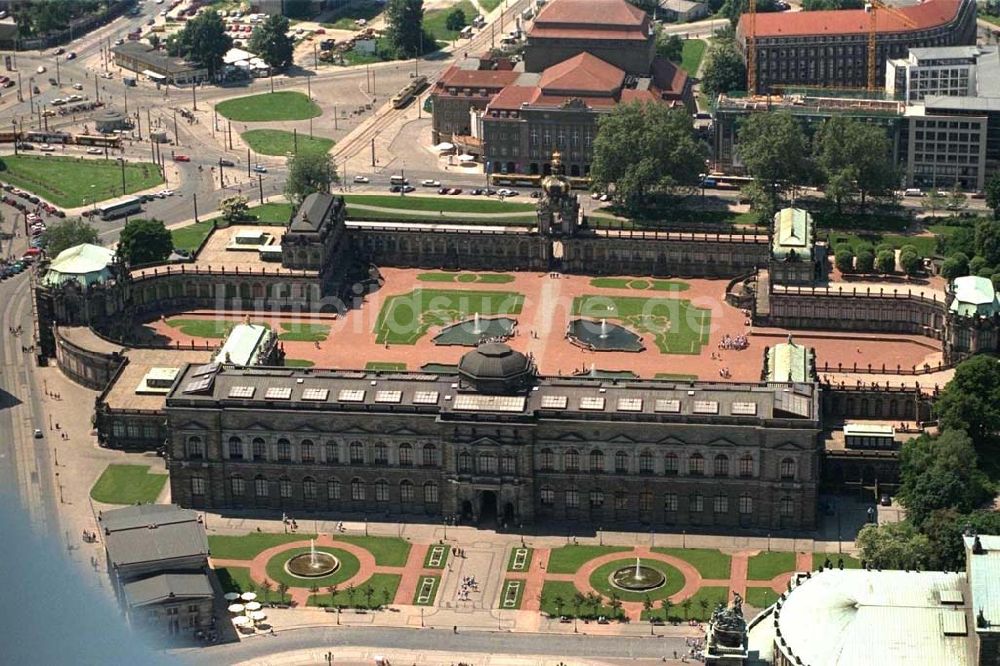 Dresden von oben - Dresdner Zwinger