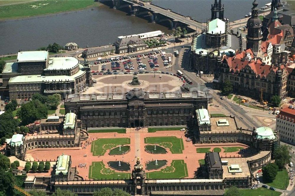 Luftbild Dresden - Dresdner Zwinger