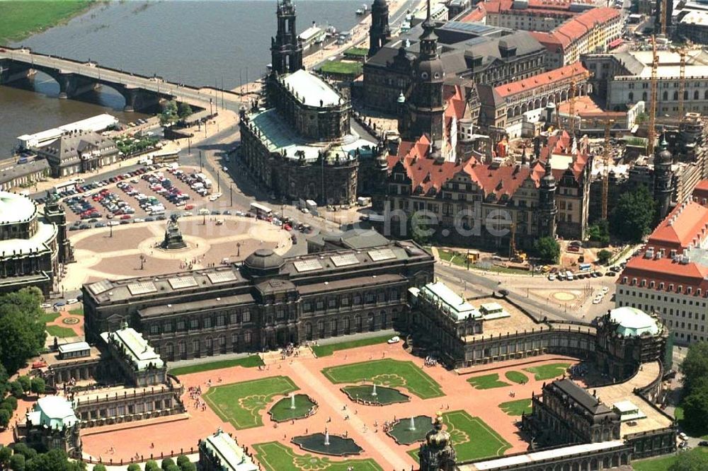 Dresden von oben - Dresdner Zwinger