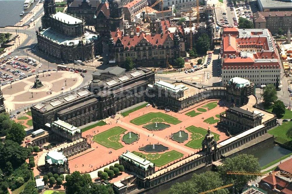 Dresden aus der Vogelperspektive: Dresdner Zwinger