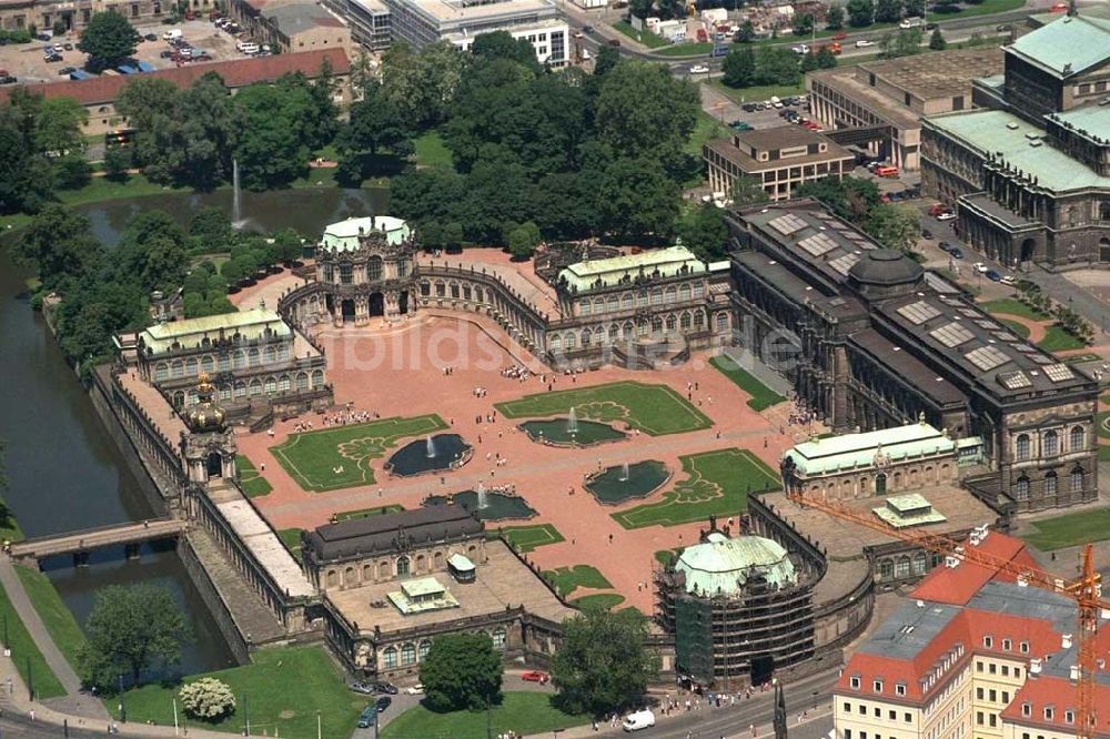 Dresden von oben - Dresdner Zwinger