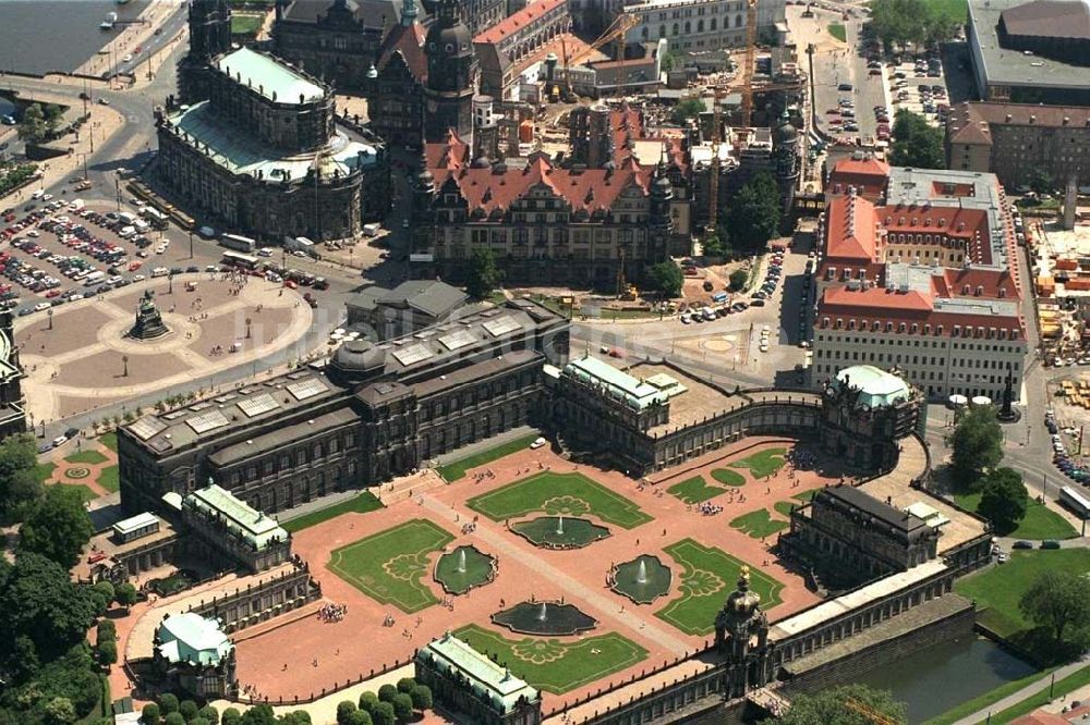 Dresden aus der Vogelperspektive: Dresdner Zwinger