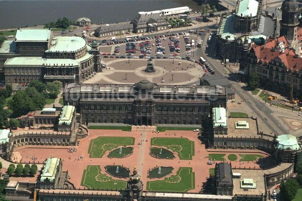 Dresden von oben - Dresdner Zwinger