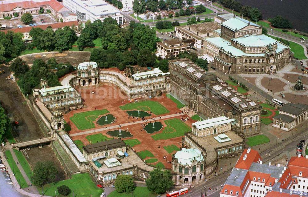 Luftaufnahme Dresden - Dresdner Zwinger