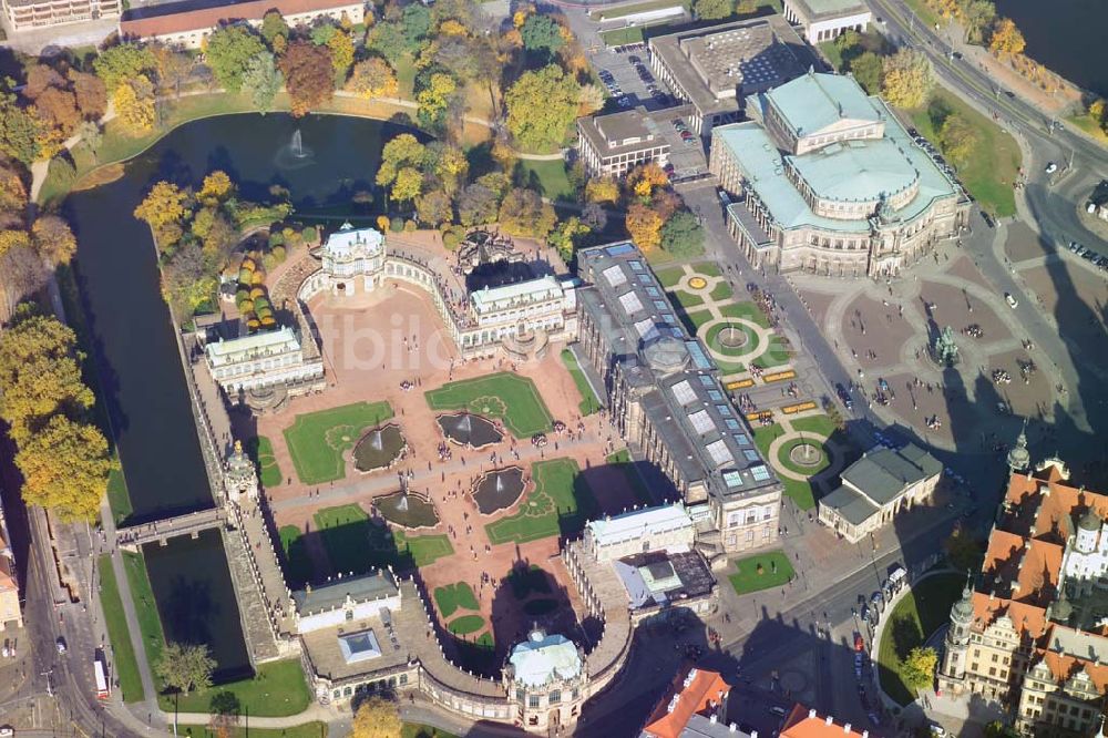 Dresden von oben - Dresdner Zwinger