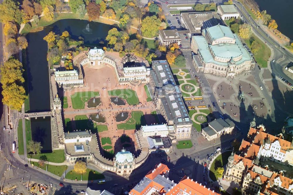 Dresden aus der Vogelperspektive: Dresdner Zwinger