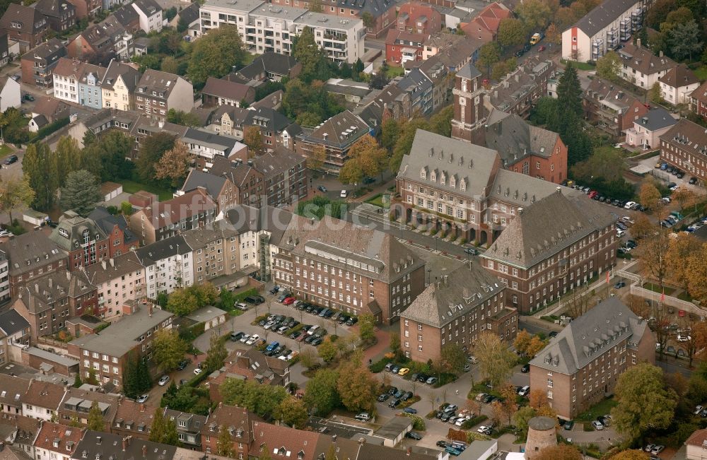 Luftaufnahme Bottrop - Droste-Hülshoff-Platz in Bottrop im Bundesland Nordrhein-Westfalen