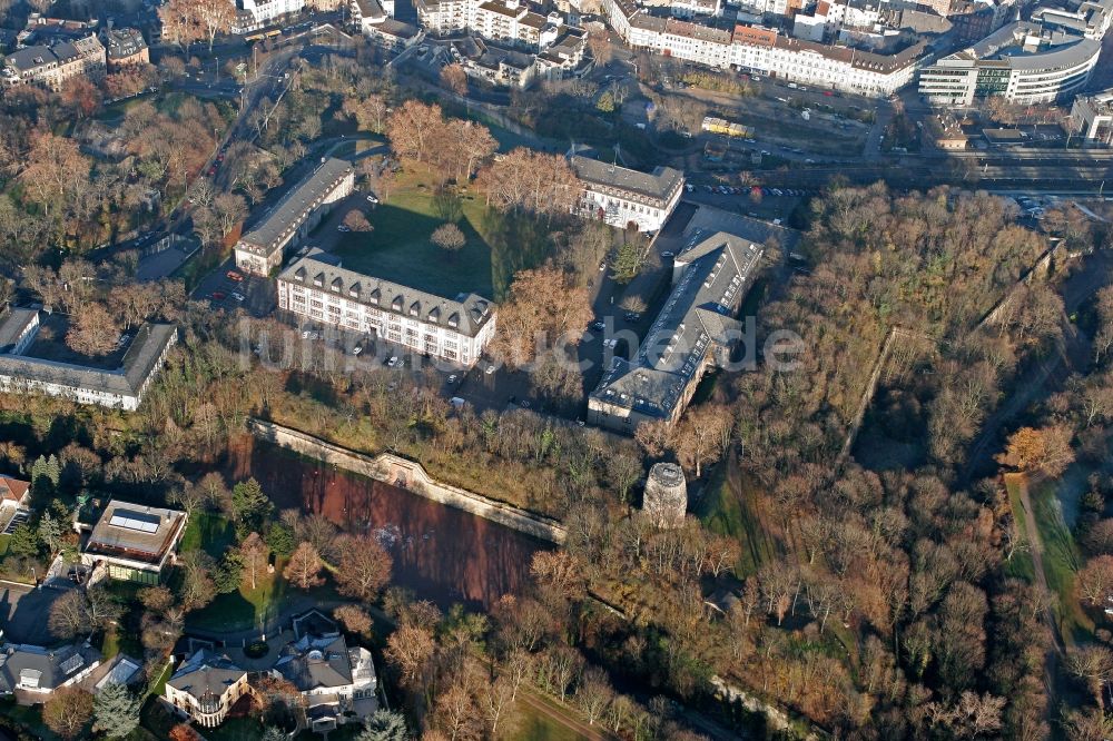 Luftbild Mainz - Drususstein mit Zitadelle in Mainz im Bundesland Rheinland-Pfalz