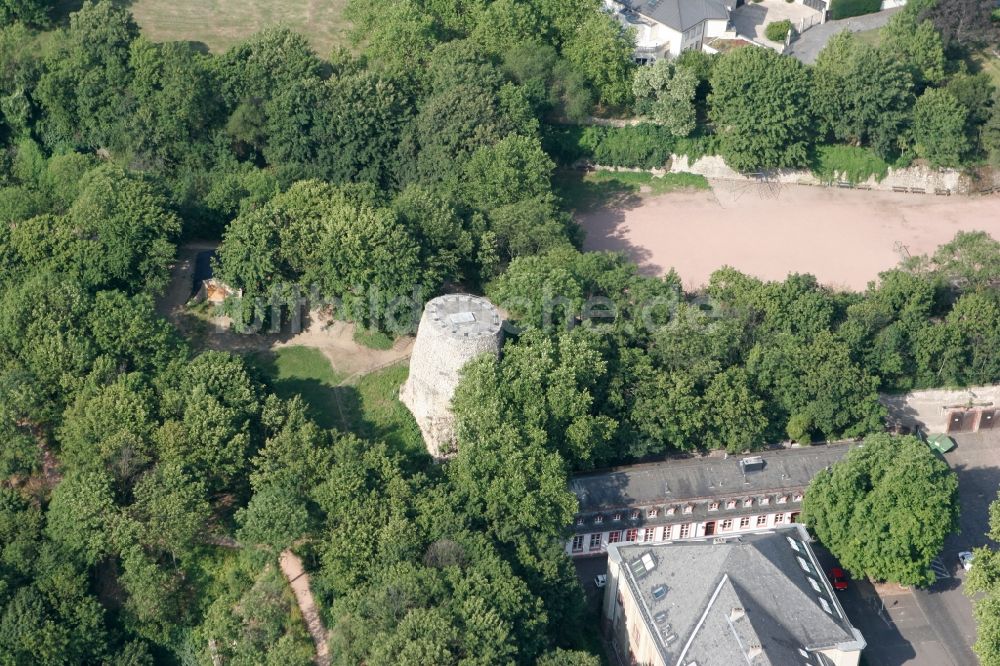 Luftaufnahme Mainz - Drususstein mit Zitadelle in Mainz im Bundesland Rheinland-Pfalz