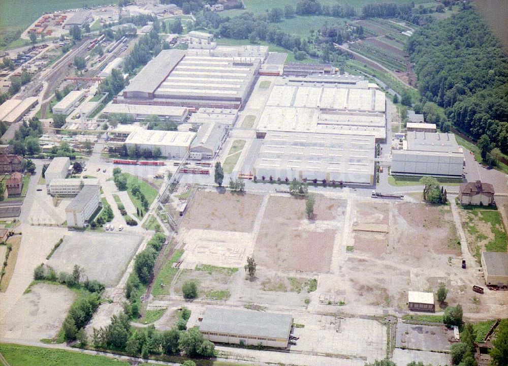 Luftbild Bautzen / Sachsen - (DWA) Schienenfahrzeugwerk in Bautzen / Sachs.