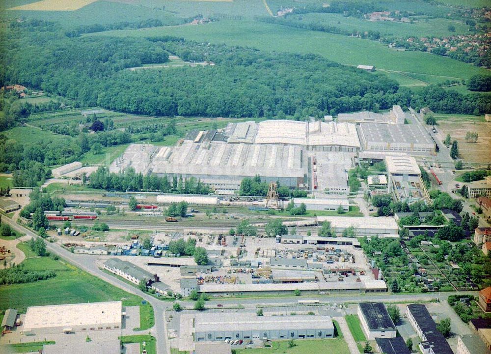 Luftbild Bautzen / Sachsen - (DWA) Schienenfahrzeugwerk in Bautzen / Sachs.