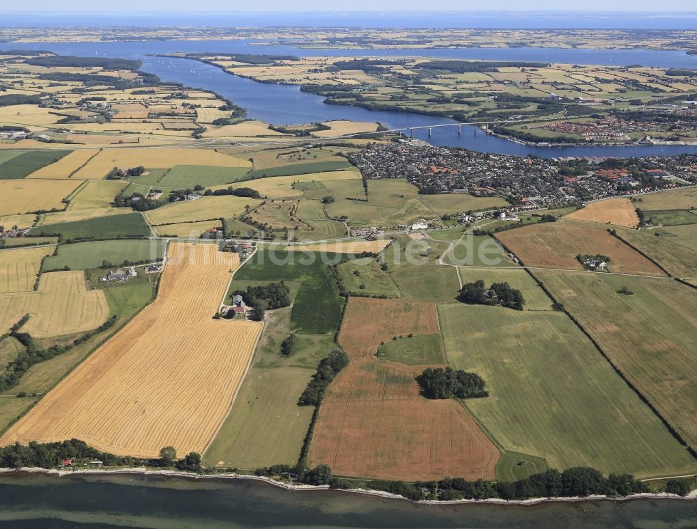 Sonderburg von oben - Dybböl in Sonderburg in Dänemark