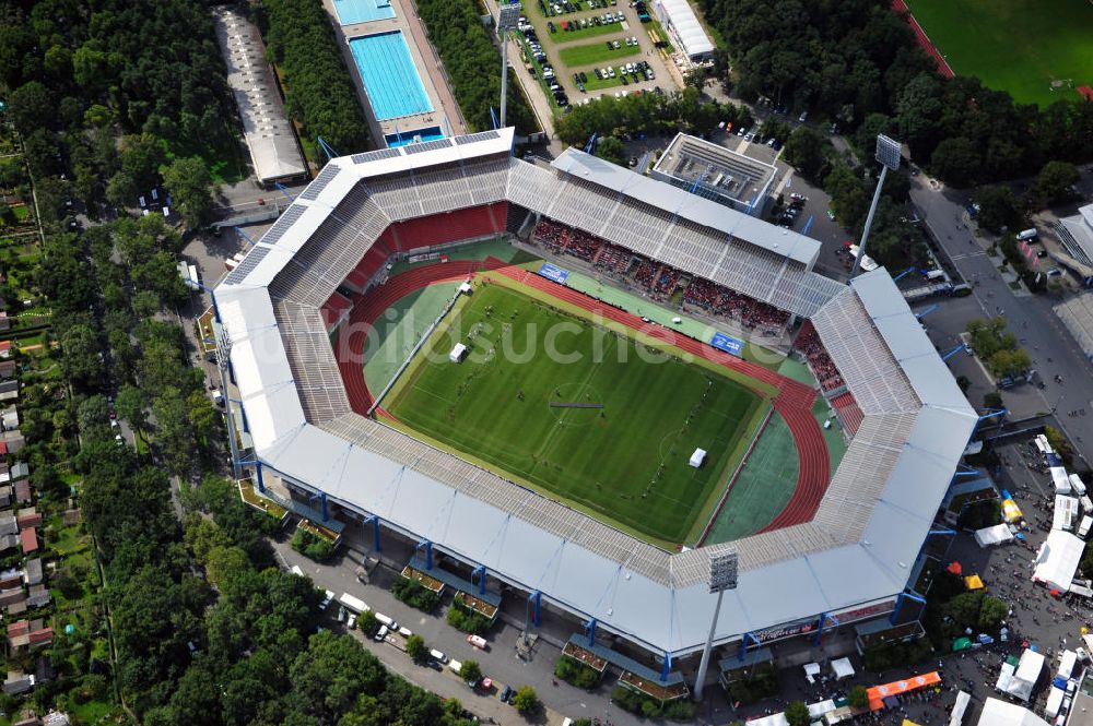 Nürnberg von oben - easyCredit-Stadion Nürnberg