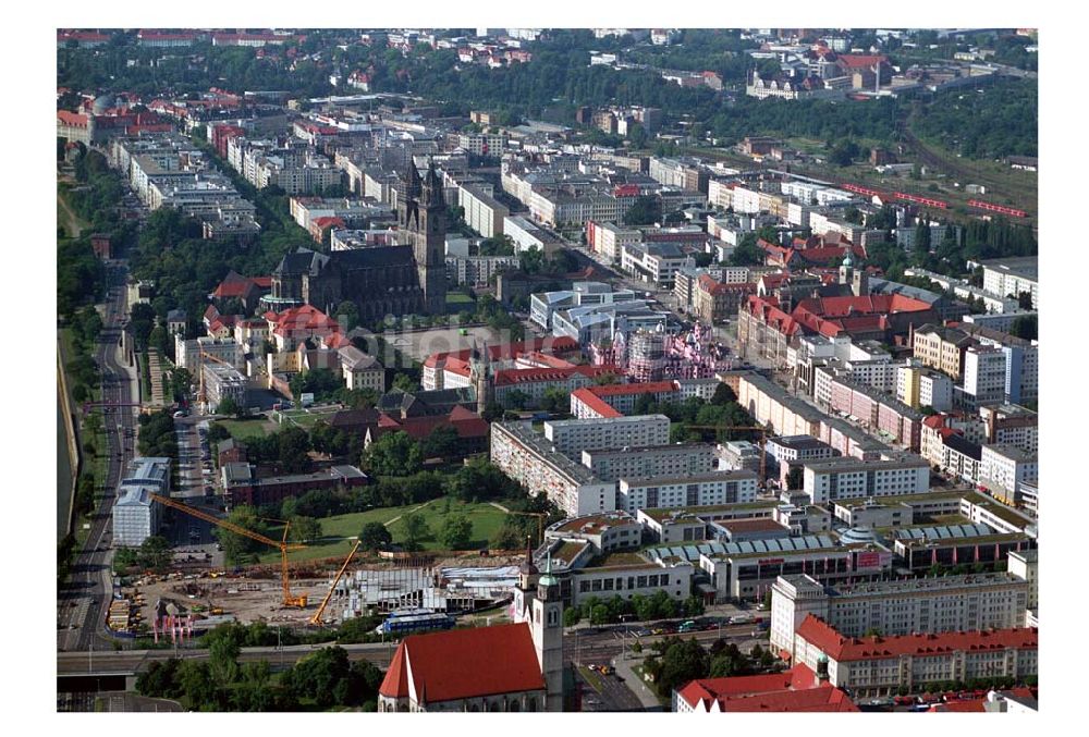 Magdeburg aus der Vogelperspektive: ECE-Baufeld Magdeburg