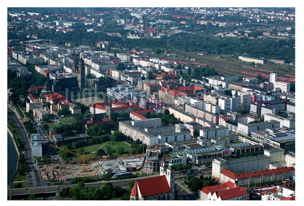 Luftaufnahme Magdeburg - ECE-Baufeld Magdeburg