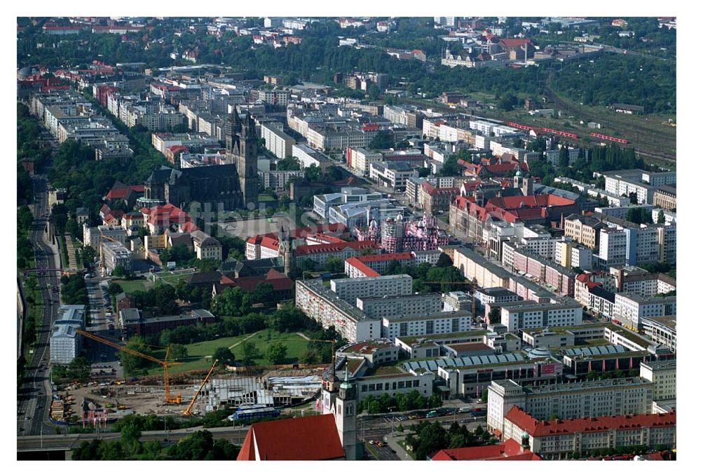 Magdeburg von oben - ECE-Baufeld Magdeburg