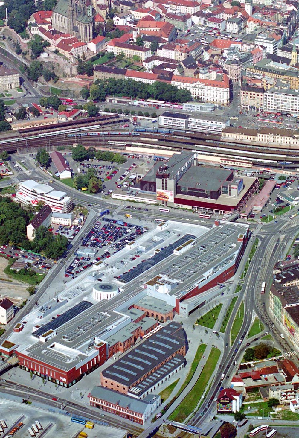 Luftaufnahme Brno (Tschechien) - ECE Galerie Vankovka - Brno (Tschechien)