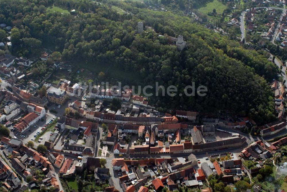 Eckartsberga von oben - Eckartsberga und die Eckartsburg