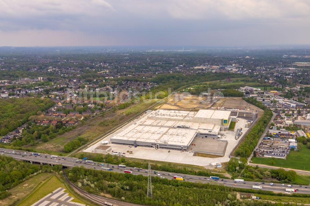 Luftbild Oberhausen - Edeka- Logistikzentrum im Gewerbegebiet Weierheide in Oberhausen im Bundesland Nordrhein-Westfalen, Deutschland