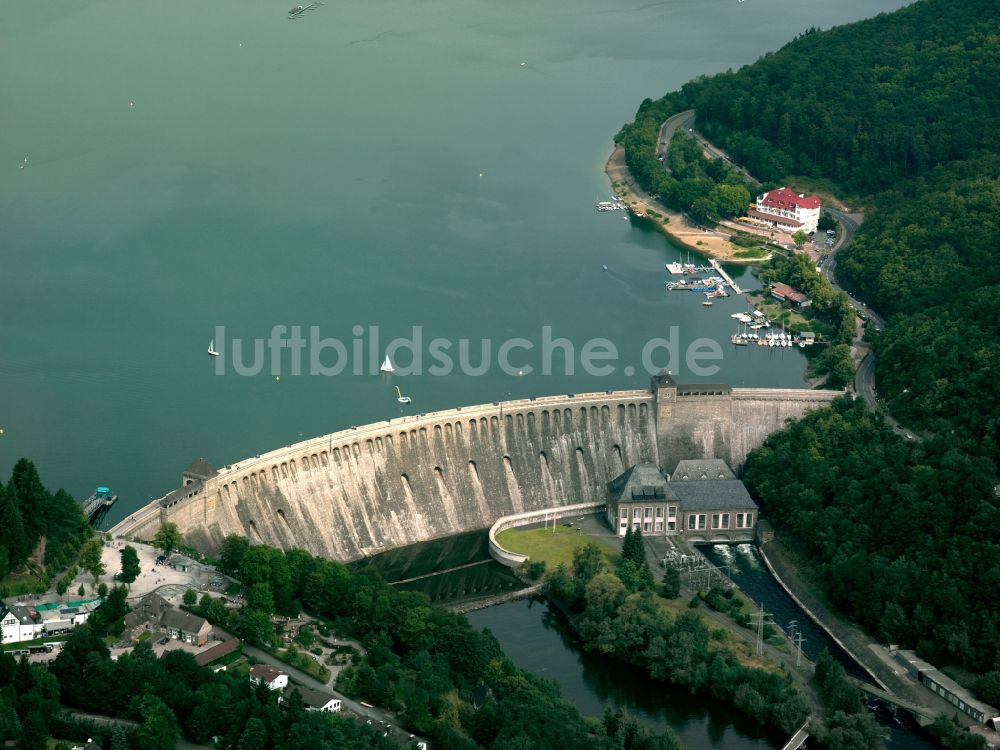 Luftaufnahme Waldeck - Edersee in Waldeck im Landkreis Waldeck-Frankenberg in Nordhessen