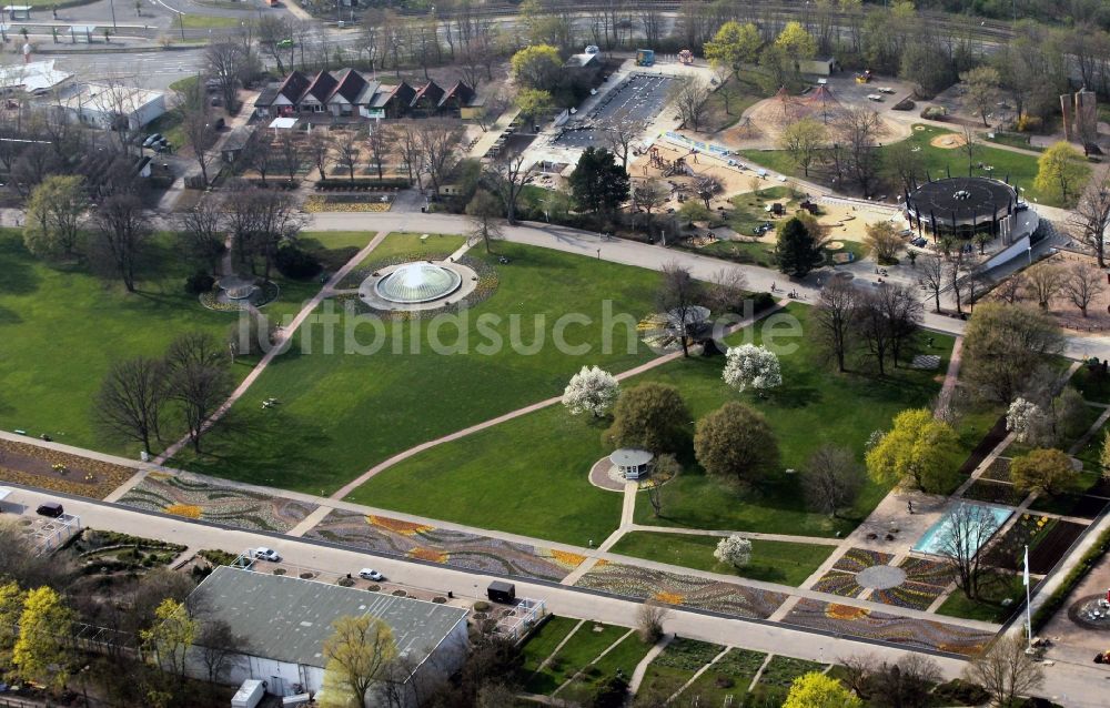 Erfurt von oben - EGA Garten- und Freizeitpark bei Erfurt im Bundesland Thüringen