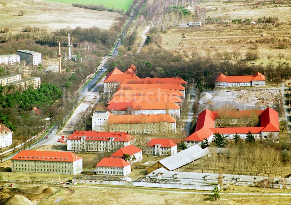 Luftaufnahme Nauen - Ehem. GUS-Kaserne in Nauen.