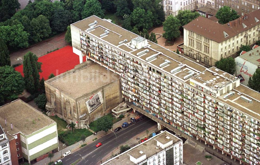 Berlin-Kreuzberg aus der Vogelperspektive: ehem. Luftschutzanlage an der Potsdamer Straße