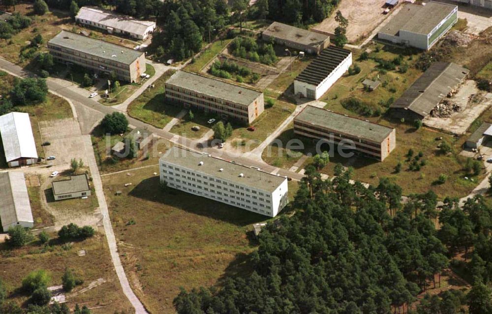 Prenden aus der Vogelperspektive: ehem. NVA-Bunkeranlage Prenden