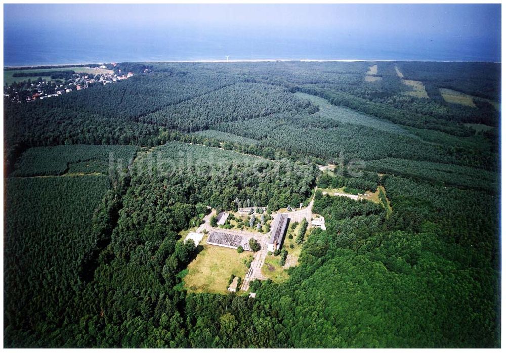 Luftaufnahme Graal Müritz - ehem. NVA-Kaserne Graal-Müritz in Mecklenburg - Vorpommern.