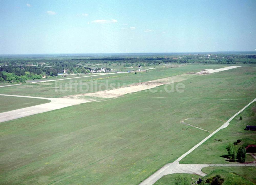 Jüterbog / Brandenburg von oben - ehem. russ. Flugplatz Jüterbog.