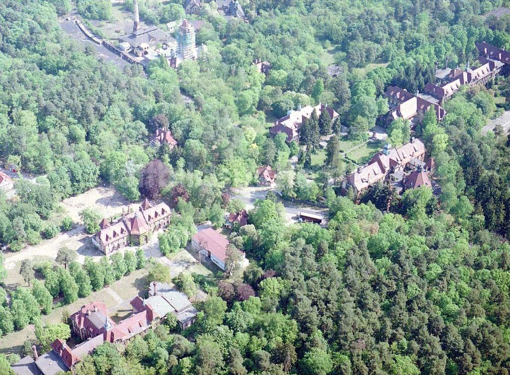 Beelitz aus der Vogelperspektive: Ehem. russ. Militärlazarett in Beelitz.