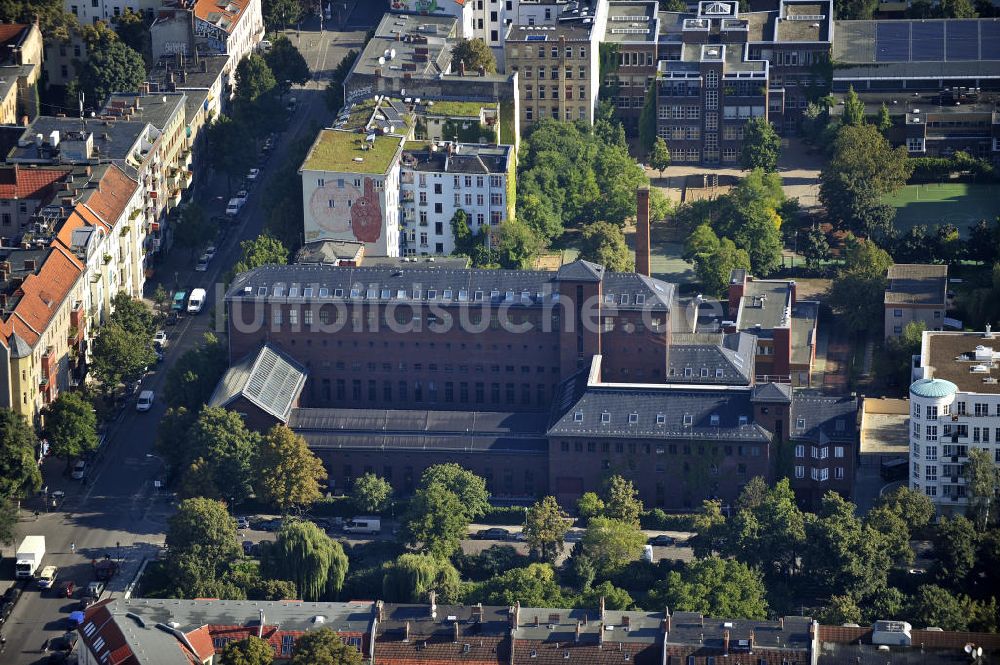 Berlin aus der Vogelperspektive: Ehemahliges Umspannwerk in Berlin-Kreuzberg