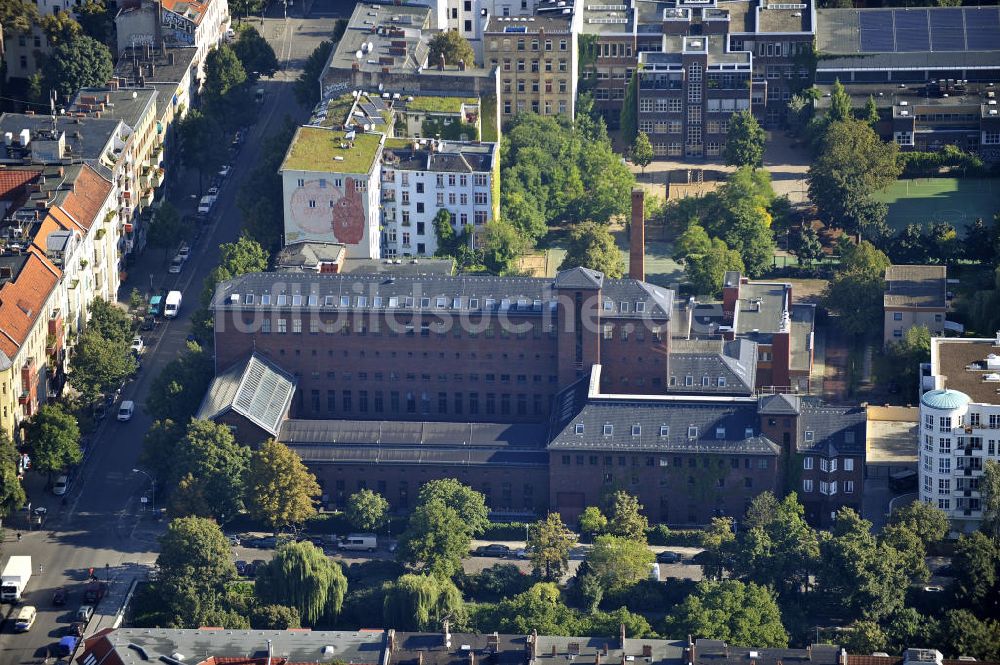 Luftbild Berlin - Ehemahliges Umspannwerk in Berlin-Kreuzberg