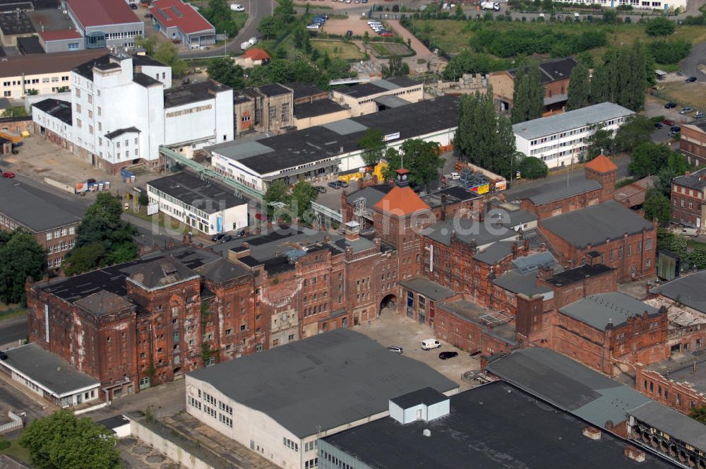 Dessau von oben - ehemalige Brauerei zu Dessau in Sachsen - Anhalt