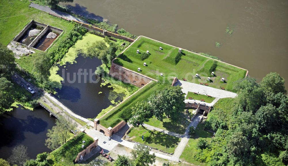 Kostrzyn / Küstrin von oben - Ehemalige Festung Kostrzyn