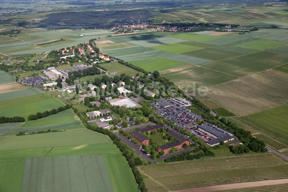 Dexheim aus der Vogelperspektive: Ehemalige US-Kaserne in Dexheim im Bundesland Rheinland-Pfalz