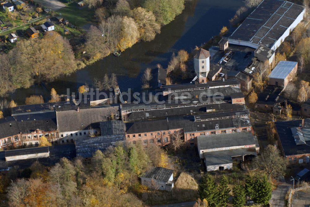 Luftbild Eberswalde - Ehemalige Papierfabrik in Eberswalde