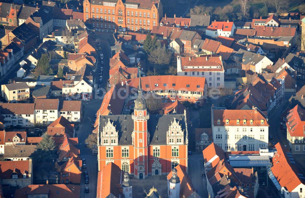 Helmstedt aus der Vogelperspektive: Ehemalige Universitätsbibliothek Juleum Helmstedt