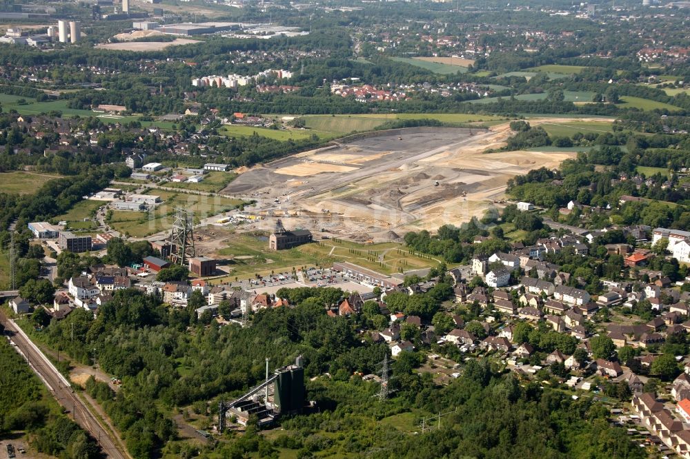 Dortmund OT Derne von oben - Ehemalige Zeche Gneisenau im Ortsteil Derne in Dortmund im Bundesland Nordrhein-Westfalen